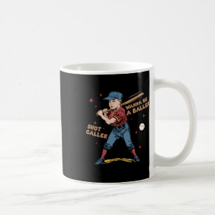 Wanna Be A Byller Shot Caller Retro Game Day Byseb Coffee Mug