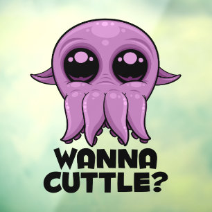Wanna Cuttle Cute Cartoon Cuttlefish