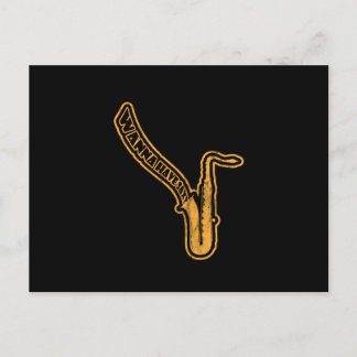 Wanna Have Sax - Saxophone Music Jazz Lovers Gifts Holiday Postcard