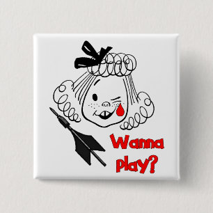Wanna Play Jarts 15 Cm Square Badge