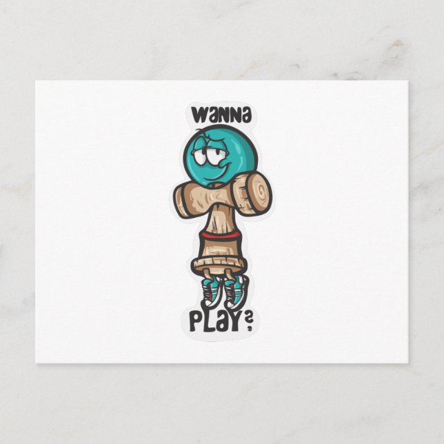 Wanna Play Postcard (Front)