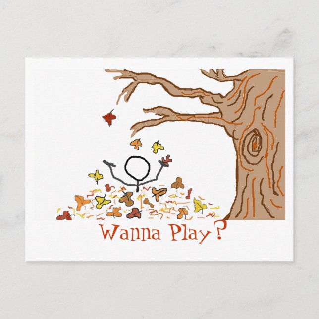 wanna play? postcard (Front)