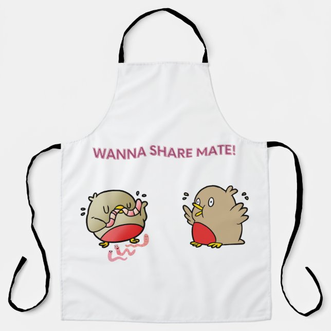 Wanna share mate! apron (Front)