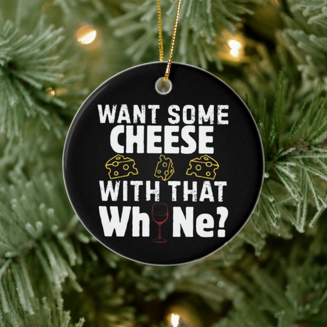 Want Some Cheese With That W(h)ine? Ceramic Tree Decoration (Tree)