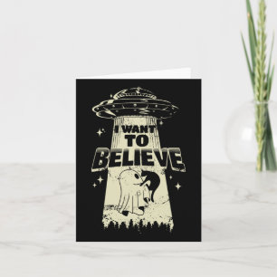 Want To Believe - Funny Cat Is Kidnapped Card