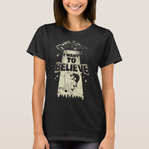 Want To Believe - Funny Cat Is Kidnapped T-Shirt