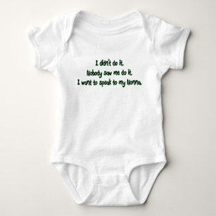 Want to Speak to Nonna Baby Bodysuit
