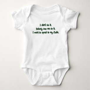 Want to Speak to Zadie Baby Bodysuit
