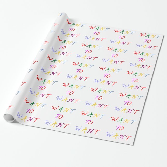 want to want multicolor wrapping paper (Unrolled)