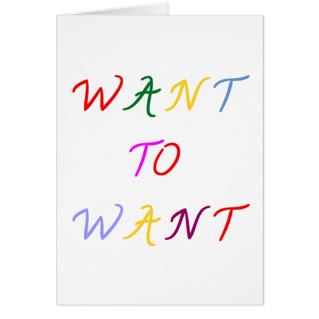 want to want multicolore (Front)