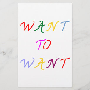 want to want multicoloured
