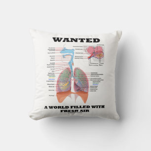 Wanted A World Filled With Fresh Air Respiratory Cushion