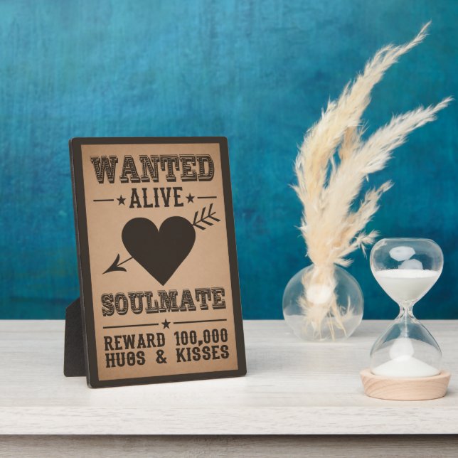 WANTED ALIVE: SOULMATE plaque (Side)