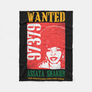Wanted Ata Inspirational Black History Month Gift Fleece Blanket