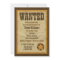 Wanted Baby Shower Invitation