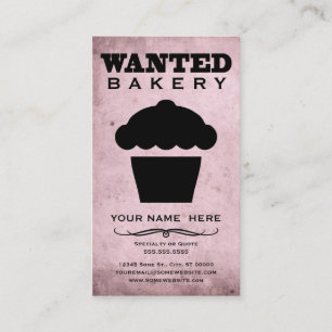 wanted : bakery business card