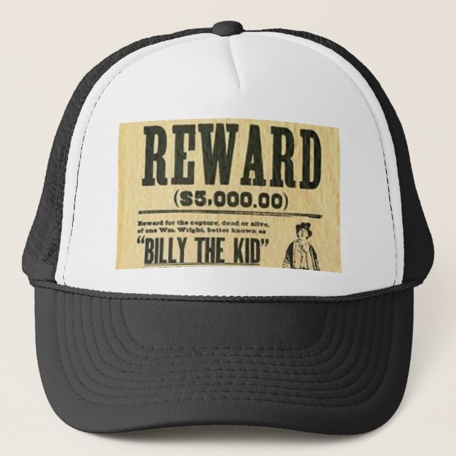 Wanted billy the kid Hat (Front)