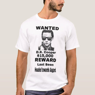 WANTED DB Cooper of Asgard  T-Shirt