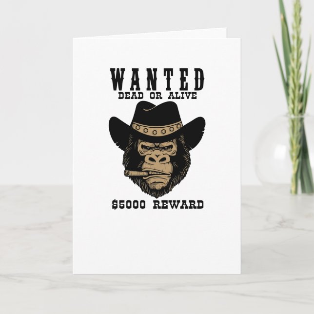Wanted Dead or Alive Card (Front)