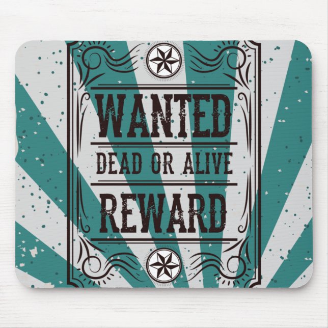 Wanted Dead Or Alive Mouse Pad (Front)