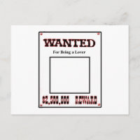 Wanted For Being A Lover Red The MUSEUM Zazzle Gif