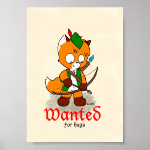 Wanted for Hugs Poster