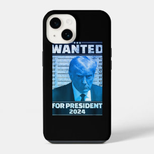Wanted For President 2024 Spiral Photo Notebook iPhone 14 Case