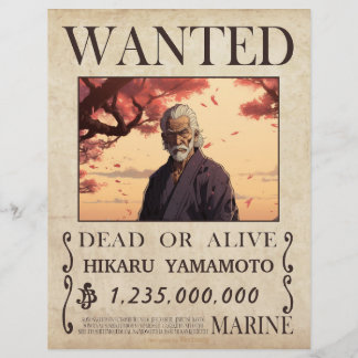 Wanted for reward poster custom letterhead