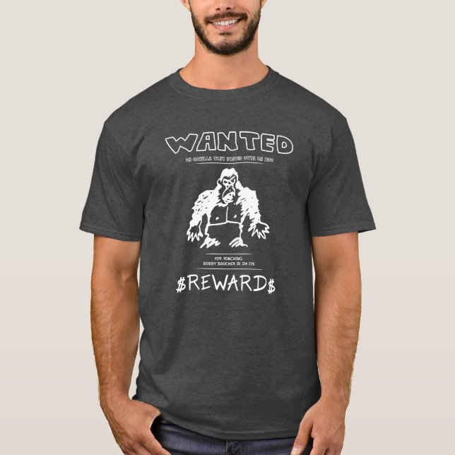 Wanted Gorillahe Waterboy Dark T-Shirt (Front)