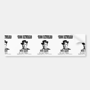 Wanted Jesse James Bumper Sticker