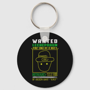 Wanted Leprechaun Gold Reward - Pot Of Gold  Key Ring