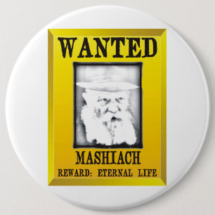 Wanted: Mashiach 6 Cm Round Badge