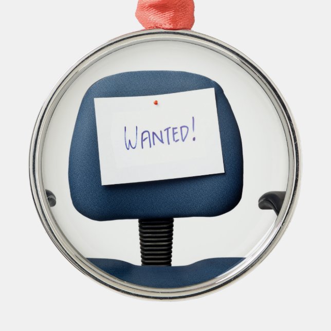 Wanted Metal Tree Decoration (Front)
