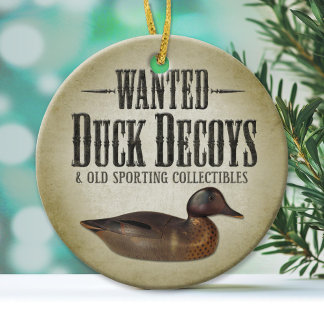 Wanted - Old Duck Decoys Ceramic Tree Decoration