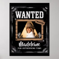 Wanted Old Wild West Western Fun Birthday
