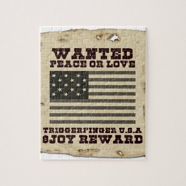 Wanted Peace Jigsaw Puzzle (Vertical)
