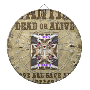 Wanted Peace, Love and Inspiration: Spread Harmony Dartboard