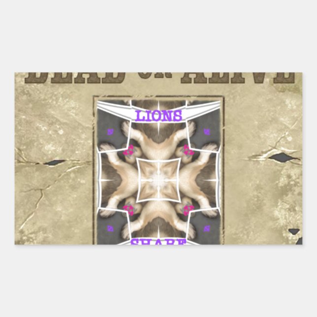 Wanted Peace, Love and Inspiration: Spread Harmony Rectangular Sticker (Front)