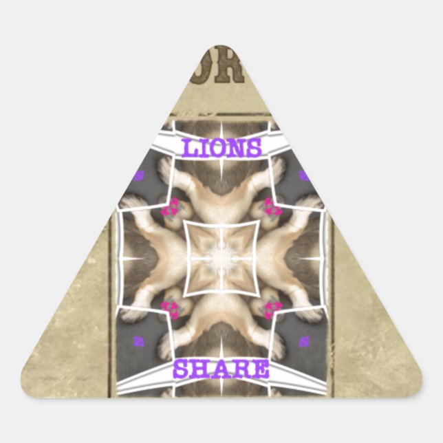 Wanted Peace, Love and Inspiration: Spread Harmony Triangle Sticker (Front)