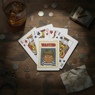 Wanted Person Playing Cards