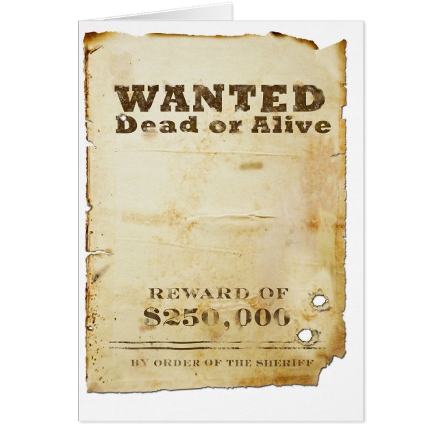 Wanted Poster (Front)