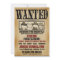Wanted Poster Family Reunion Barbeque Invitation
