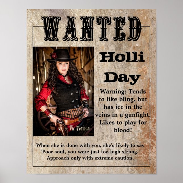 Wanted Poster Holli Day (Front)
