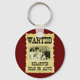 Wanted Poster Key Ring