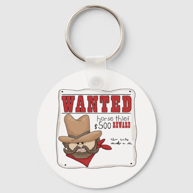 Wanted Poster Keyring (Front)