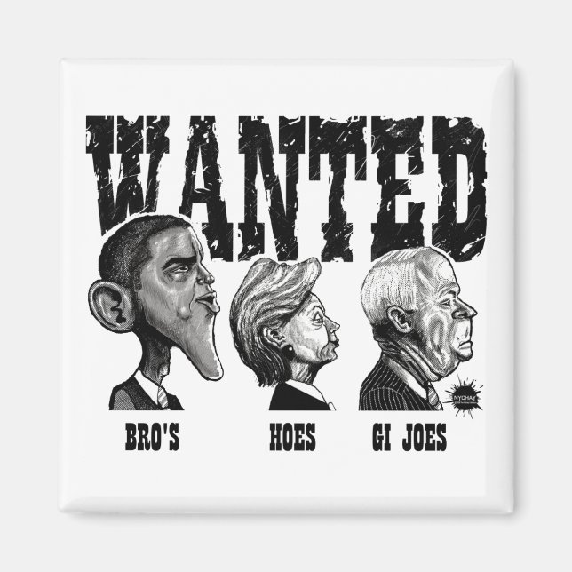 WANTED-POSTER Magnet (Front)