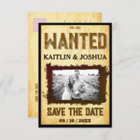 Wanted Poster 💍 Old Western Wedding Photo
