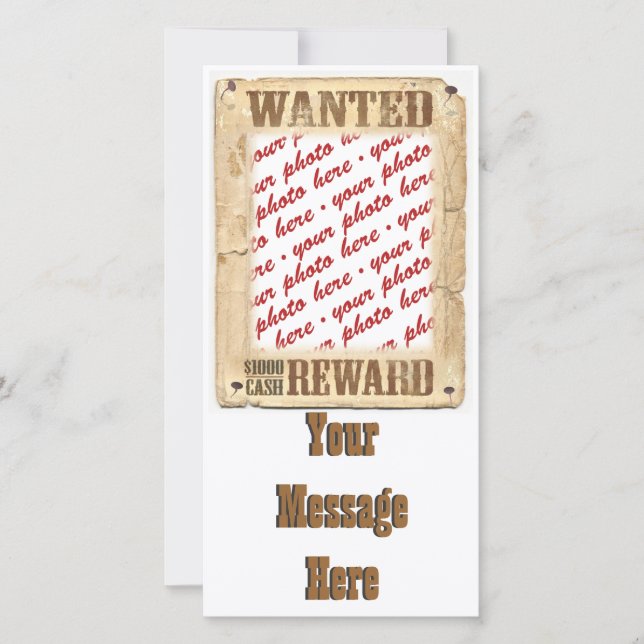 WANTED Poster Photo Frame (Front)