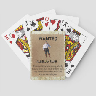 Wanted Poster Playing Cards - Alleluia Ruah