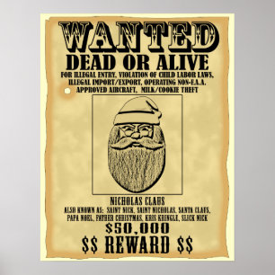 Wanted Poster - Santa Claus